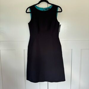 Tahari Sleeveless Black Sheath Dress (8) | NWT